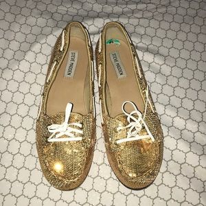 Gold Sequin Flat